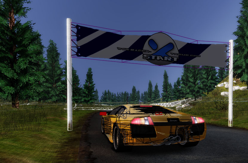 waving flag racer